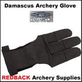 Damascus archery three finger glove