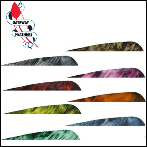 Gateway Camo 4" Parabolic Feathers 25pk