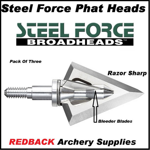 Steel Force Phat Heads 125 grain razor sharp the best