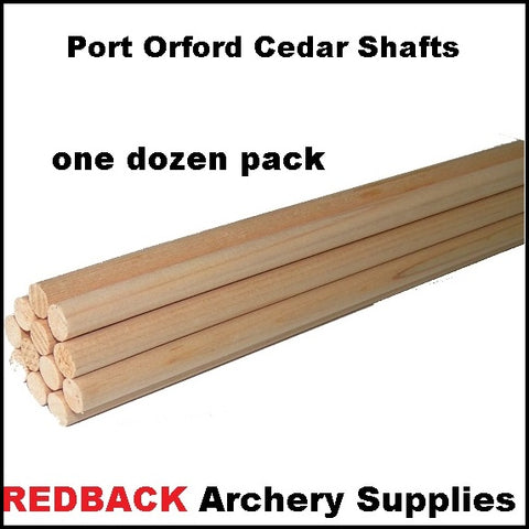 POC wooden arrow shafts port orford cedar