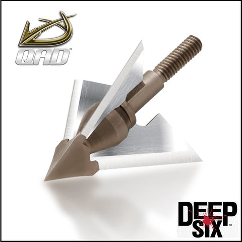 QAD Exodus Broadheads deep six 3 pack